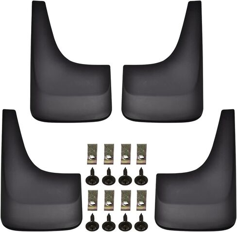 PIT66 Mud Flap, Compatible with 2007-2013 GMC Sierra 1500/2007-2014 GMC Sierra 2500HD 3500HD/2007-2014 Yukon/2001-2013 Yukon XL 1500 2500 4Pcs Splash Guards Mud Flaps Front & Rear #19213394 in Saudi Arabia