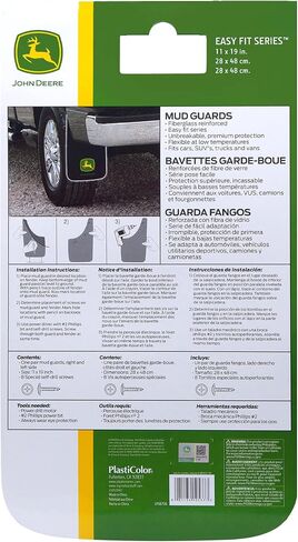 Plasticolor 000537R01 John Deere 11x19 Easy Fit Mud Guard - Set of 2 in Saudi Arabia