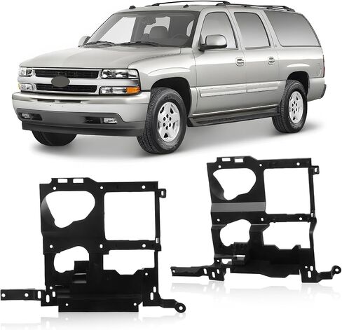 CarPartsDepot Pair Headlight Mounting Bracket (Right+Left) Compatible with Chevrolet 1999-2002 Silverado Series & 2000-2006 Suburban/Tahoe & 1999-2002 GMC Sierra Series & 2001-2006 GMC Yukon in Saudi Arabia