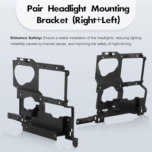CarPartsDepot Pair Headlight Mounting Bracket (Right+Left) Compatible with Chevrolet 1999-2002 Silverado Series & 2000-2006 Suburban/Tahoe & 1999-2002 GMC Sierra Series & 2001-2006 GMC Yukon in Saudi Arabia