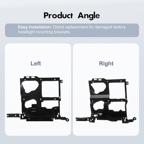 CarPartsDepot Pair Headlight Mounting Bracket (Right+Left) Compatible with Chevrolet 1999-2002 Silverado Series & 2000-2006 Suburban/Tahoe & 1999-2002 GMC Sierra Series & 2001-2006 GMC Yukon in Saudi Arabia