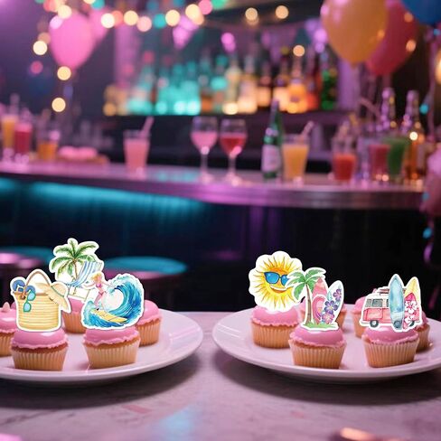 56PCS Edible Fishing Cupcake Toppers Fishing Party Decorations for Baby Shower Birthday Party Supplies Summer Outdoor Fishing Party Supplies in Kuwait