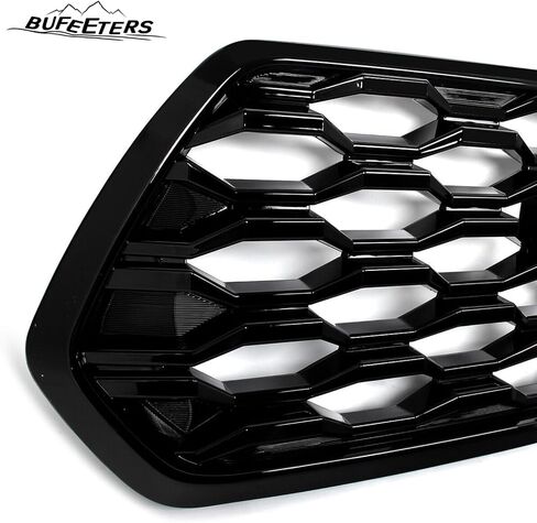 Pront Pumper العلوي الشواية إدراج Grille Grille Black Grille Fit لعام 2016 2017 2018 2019 2020 2021 2022 2023 Toyota Tacoma ، 2021 TRD/Mesh Style ، Gloss Black in Kuwait