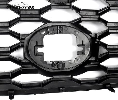 Pront Pumper العلوي الشواية إدراج Grille Grille Black Grille Fit لعام 2016 2017 2018 2019 2020 2021 2022 2023 Toyota Tacoma ، 2021 TRD/Mesh Style ، Gloss Black in Kuwait