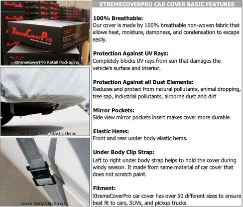 غطاء السيارة يناسب 2004 2005 2006 Pontiac GTO Xtremecoverpro Gold Series Gray in Kuwait