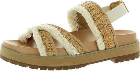 Coconuts by Matisse Womens Fuji Faux Leather Fringe Platform Sandals in Saudi Arabia