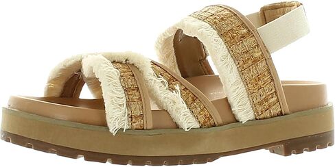 Coconuts by Matisse Womens Fuji Faux Leather Fringe Platform Sandals in Saudi Arabia