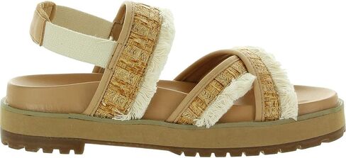 Coconuts by Matisse Womens Fuji Faux Leather Fringe Platform Sandals in Saudi Arabia