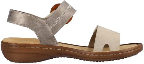 Rieker 608Z3 Regina Women’s Sandals - حزام قابل للتعديل لتناسب آمن - ممتصة الصدمات ونعل خفيف الوزن للراحة والدعم - ارتداء كل يوم عصري in Kuwait