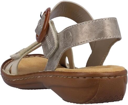 Rieker 608Z3 Regina Women’s Sandals - حزام قابل للتعديل لتناسب آمن - ممتصة الصدمات ونعل خفيف الوزن للراحة والدعم - ارتداء كل يوم عصري in Kuwait