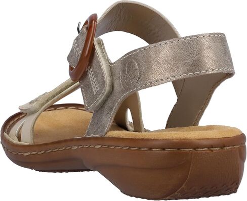 Rieker 608Z3 Regina Women’s Sandals - حزام قابل للتعديل لتناسب آمن - ممتصة الصدمات ونعل خفيف الوزن للراحة والدعم - ارتداء كل يوم عصري in Kuwait