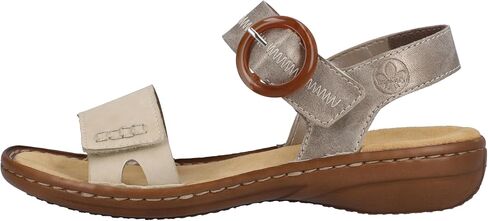 Rieker 608Z3 Regina Women’s Sandals - حزام قابل للتعديل لتناسب آمن - ممتصة الصدمات ونعل خفيف الوزن للراحة والدعم - ارتداء كل يوم عصري in Kuwait