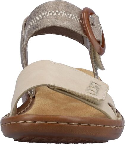 Rieker 608Z3 Regina Women’s Sandals - حزام قابل للتعديل لتناسب آمن - ممتصة الصدمات ونعل خفيف الوزن للراحة والدعم - ارتداء كل يوم عصري in Kuwait