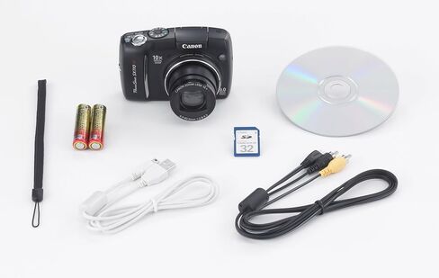 كاميرا Canon Powershot SX110IS الرقمية بدقة 9 ميجابكسل مع تكبير بصري للصورة 10x (أسود) (متجدد) in Saudi Arabia
