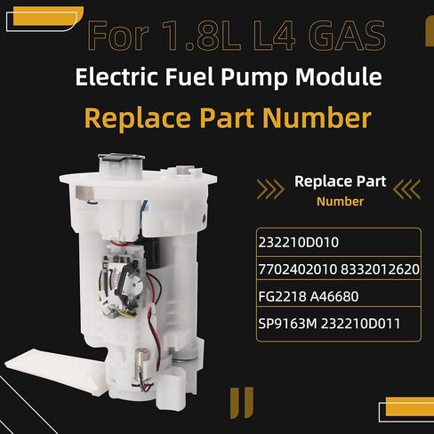 مجموعة وحدة مضخة الوقود الكهربائية مع وحدة إرسال تناسب تويوتا كورولا ، تناسب Chevry Prizm 1.8L L4 GAS 1998-2002 OE ~ SP9163M ، FG2218 in Saudi Arabia