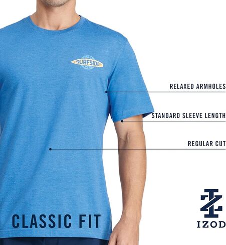 IZOD Men's Saltwater Short Sleeve Graphic T-Shirt in Saudi Arabia