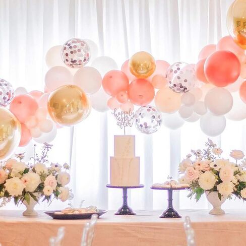 Soonlyn Cherry Balloons Arch Kit 200pcs 12in Cherry Decortations Red Pink White Balloons Balloon Long Green For Cherry في أعلى طفل دش الزفاف in Kuwait