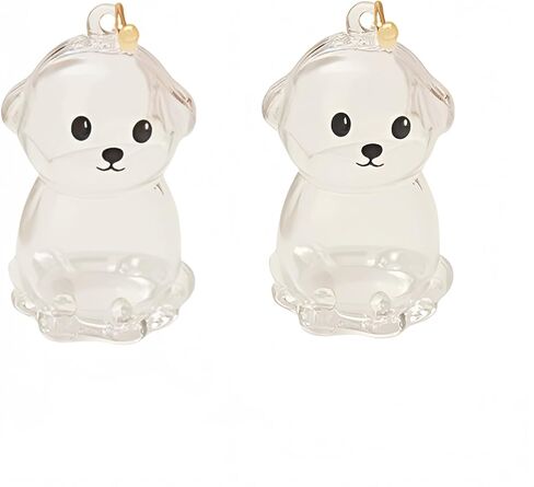 2 PCS Dog Hair -keychain ، زجاجة تخزين لفراء الكلب اللطيفة ، الجرار الذاكرة لزجاجة التذكارية لشعر الحيوانات الأليفة in Kuwait