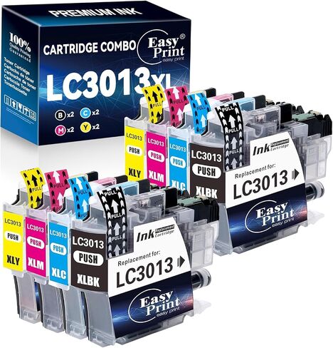 EASYPRINT (4 Yellow Pack) Compatible 3013xl Ink Cartridge Replacement for Brother LC3013 LC3013XL LC3013XXL Used for MFC-J491DW MFC-J690DW MFC-J895DW MFC-J497DW, (Total 4-Pack) in Kuwait