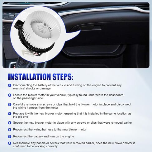 محرك منفاخ AC الأمامي مع مروحة نوبات ل AC AC 2014 2015 2015 2017 2018 2019 2020 2021 MAZDA 6 CX5 CX-5 MAZDA6 Blower استبدال# 76984 GHR161140B in Saudi Arabia