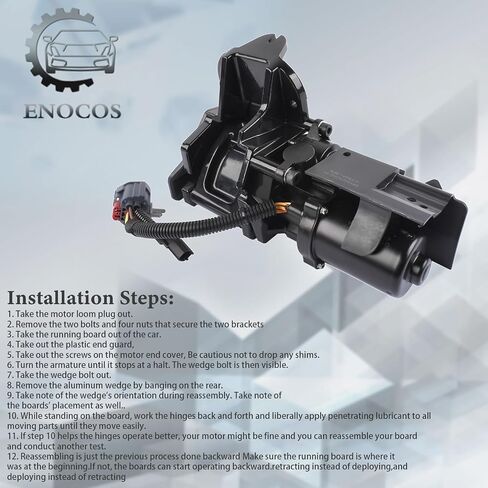 84452643 Power Running Board Motor & Bracket Assembly - Front Right Passenger Side - Compatible with 2015-2020 Chevy Suburban C'adillac Escalade ESV GMC Yukon XL Replace# 84131860 in Saudi Arabia