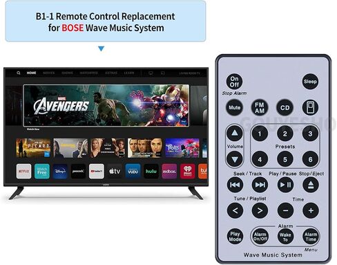 New Remote Control Replacement fit for Bose Wave Sound Touch Music Radio System I II III IV/AM-FM Radio CD MP3 Player AWRCC2 AWRCC3 AWRCC1 AWRCC4 AWRCC6 Wave Music System i in Saudi Arabia