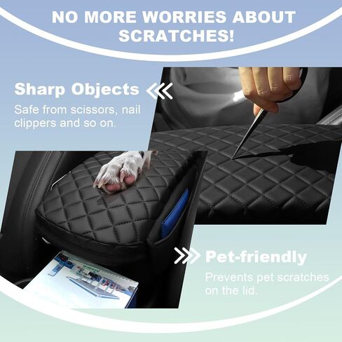 Center Console Cover for 2025 Ford Bronco Accessories 2024 2021 2022 2023 Leather Arm Rest Cover for Car with 2 Side Pockets for Bronco 2/4 Door (Not for Sport) in Kuwait