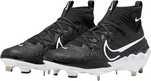 حذاء بيسبول معدني أسود وأبيض للرجال من Nike Alpha Huarache NXT DJ6517-001 - 9.5 US in Saudi Arabia