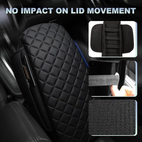 Center Console Cover for 2025 Ford Bronco Accessories 2024 2021 2022 2023 Leather Arm Rest Cover for Car with 2 Side Pockets for Bronco 2/4 Door (Not for Sport) in Kuwait