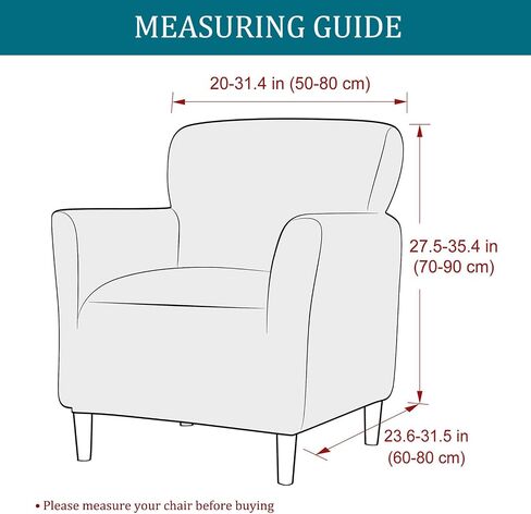 NILUOH Banquet Armchair Slipcover 1-Piece Stretch Chair Covers with Arms Jacquard Soft Accent Chair Cover Anti-Slip Arm Chair Covers Washable Chair Slipcovers for Living Room, Khaki in Kuwait