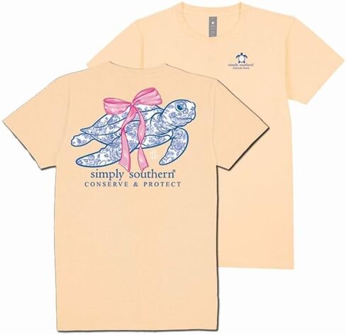Simply Southern Turtle with Roses and Pink Bow Youth T-Shirt in Saudi Arabia