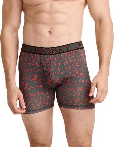 Jockey Men's Underwear Active Microfiber 5" Boxer Brief in Saudi Arabia