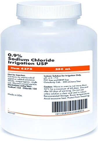 Na 250ml (8.5 fl Oz) محلول ملحي معقم in Saudi Arabia