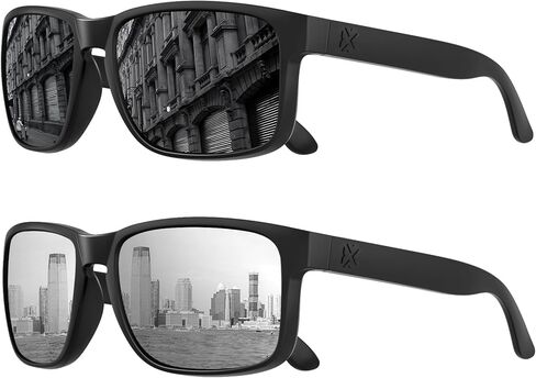 MAXJULI Polarized Sunglasses for Men and Women,UV400 Protection Sun Glasses,Ideal for Driving Cycling and Running 2 Pack in Saudi Arabia