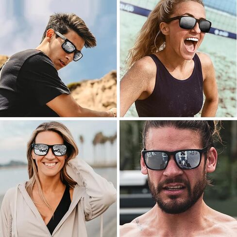 MAXJULI Polarized Sunglasses for Men and Women,UV400 Protection Sun Glasses,Ideal for Driving Cycling and Running 2 Pack in Saudi Arabia