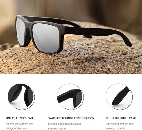 MAXJULI Polarized Sunglasses for Men and Women,UV400 Protection Sun Glasses,Ideal for Driving Cycling and Running 2 Pack in Saudi Arabia