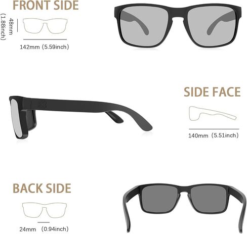 MAXJULI Polarized Sunglasses for Men and Women,UV400 Protection Sun Glasses,Ideal for Driving Cycling and Running 2 Pack in Saudi Arabia