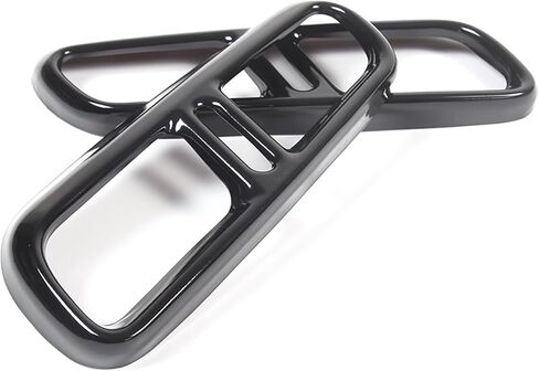 Exhaust Muffler Tail Pipe Trim Cover Compatible with Land Rover Range Rover Sport 2023 2024, Stainless Steel Rear Exhaust Pipe Cover Trim (Black) in Saudi Arabia