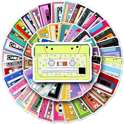 50 Packs Fruits and Vegetables Stickers Water Bottles Laptop Phone Computer Guitar Skateboard Hydroflasks Fruits Vinyl Sticker Waterproof Aesthetic Trendy Decals for Kids Teens Girls Adults in Saudi Arabia