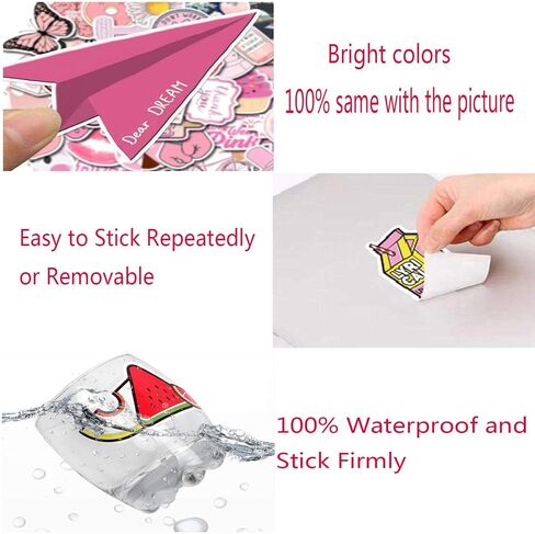 50 Packs Fruits and Vegetables Stickers Water Bottles Laptop Phone Computer Guitar Skateboard Hydroflasks Fruits Vinyl Sticker Waterproof Aesthetic Trendy Decals for Kids Teens Girls Adults in Saudi Arabia