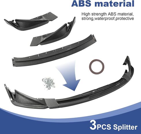 Front Bumper Lip Spoiler Compatible with BMW G80 M3 G82 M4 2021-2024 Carbon Fiber Printing Front Splitter in Saudi Arabia