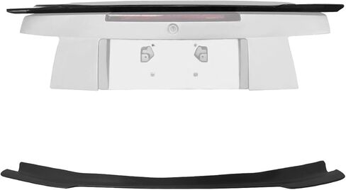 Trunk Spoiler Gurney Flap, Compatible with 1999-2004 Ford Mustang, MDA Style Flexible PU Ducktail Wickerbill Rear Boot Deck Lid Tail Wing, Unpainted Black in Kuwait