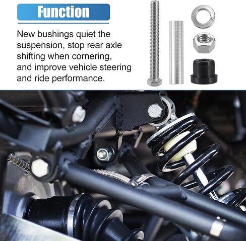 X AUTOHAUX 1 Set Front Rear Leaf Spring and Upper a Arm Suspension Bushing and Sleeves Screw Kit for Club Car Electric 1992-Up in Saudi Arabia