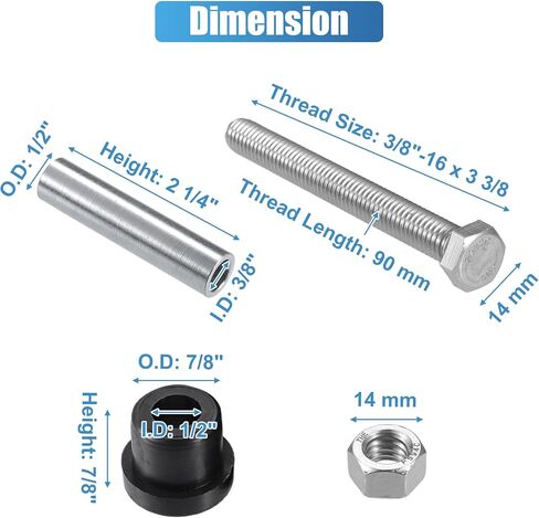 X AUTOHAUX 1 Set Front Rear Leaf Spring and Upper a Arm Suspension Bushing and Sleeves Screw Kit for Club Car Electric 1992-Up in Saudi Arabia