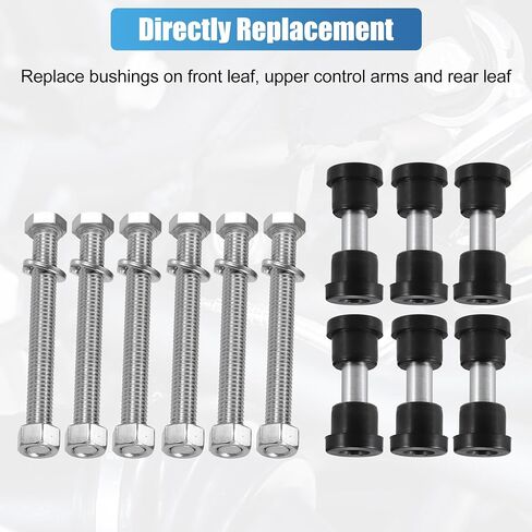 X AUTOHAUX 1 Set Front Rear Leaf Spring and Upper a Arm Suspension Bushing and Sleeves Screw Kit for Club Car Electric 1992-Up in Saudi Arabia