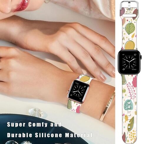 متوافق مع Apple Watch Band Mouse Theme 49mm/46mm/45mm/44mm/42mm (السلسلة 3 2 1) حزام كرتوني ناعم من السيليكون لطيف وممتع متوافق مع iWatch Series SE 10 9 8 7 6 5 4 3 2 1 للأطفال والرجال والنساء in Kuwait