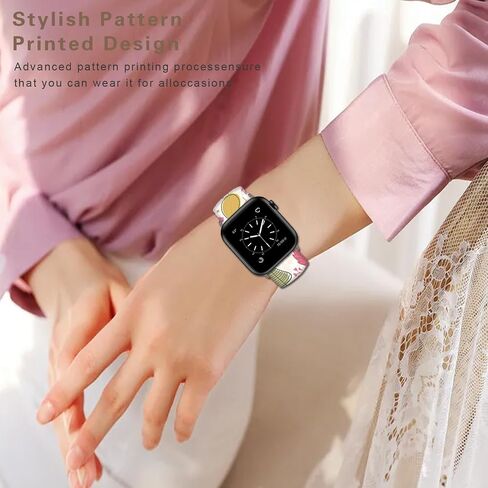 متوافق مع Apple Watch Band Mouse Theme 49mm/46mm/45mm/44mm/42mm (السلسلة 3 2 1) حزام كرتوني ناعم من السيليكون لطيف وممتع متوافق مع iWatch Series SE 10 9 8 7 6 5 4 3 2 1 للأطفال والرجال والنساء in Kuwait