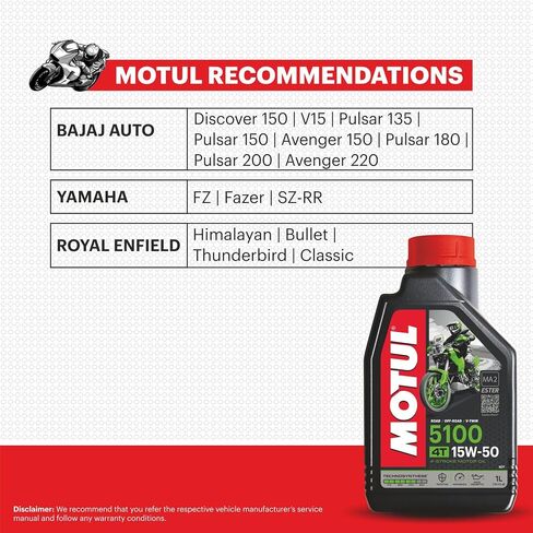 Motul 5100 4T 15W50 1Litter (104080) in Saudi Arabia