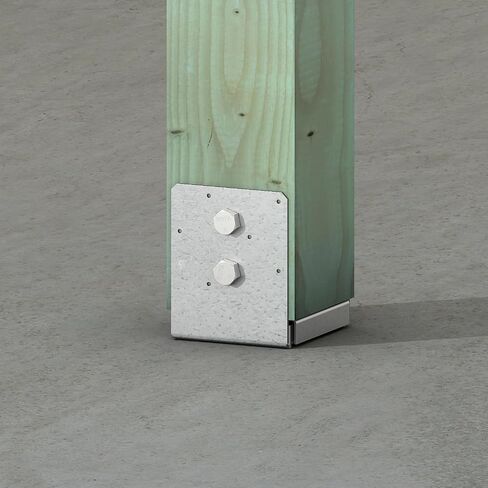 Simpson Strong-Tie - ABU66Z-10PK - ZMAX Galvanized 12-Gauge 6x6 Adjustable Post Base 10ct in Saudi Arabia