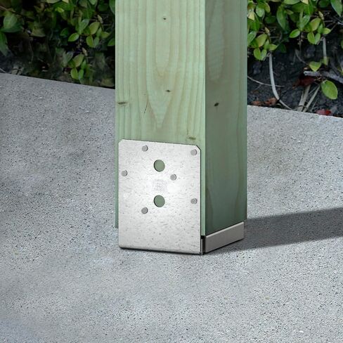 Simpson Strong-Tie - ABU66Z-10PK - ZMAX Galvanized 12-Gauge 6x6 Adjustable Post Base 10ct in Saudi Arabia